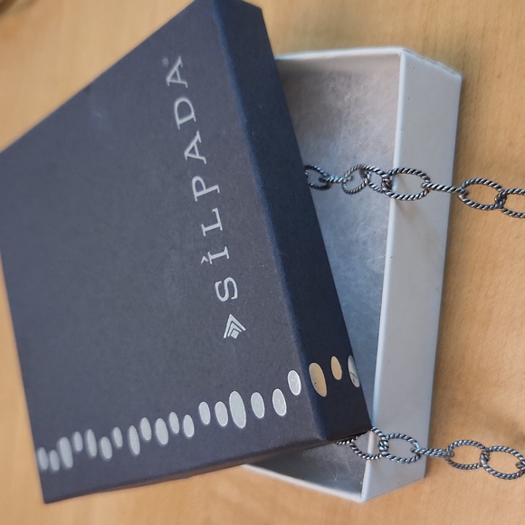 RARE Silpada Sterling Silver  Gathered Tassel Necklace Retired Org $329 - Picture 4 of 4